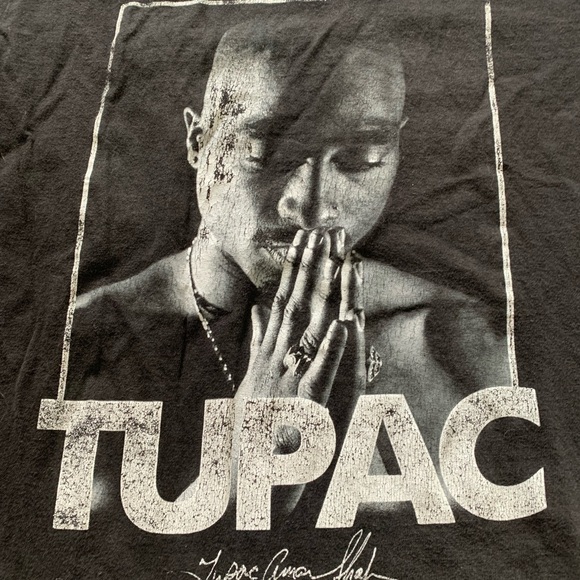 Tupac Rap T Shirt Men’s Size Medium - Picture 2 of 6